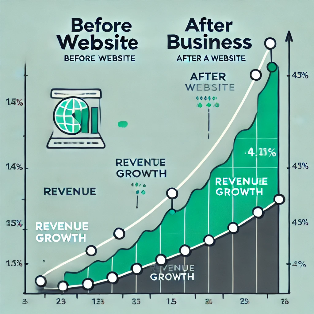 graph showing the growth of a small business